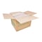 Amercareroyal Royal 7.75"x5.5"x2.5" #3 Kraft Folded Takeout Box, PK200 FTB3N - alternate 2
